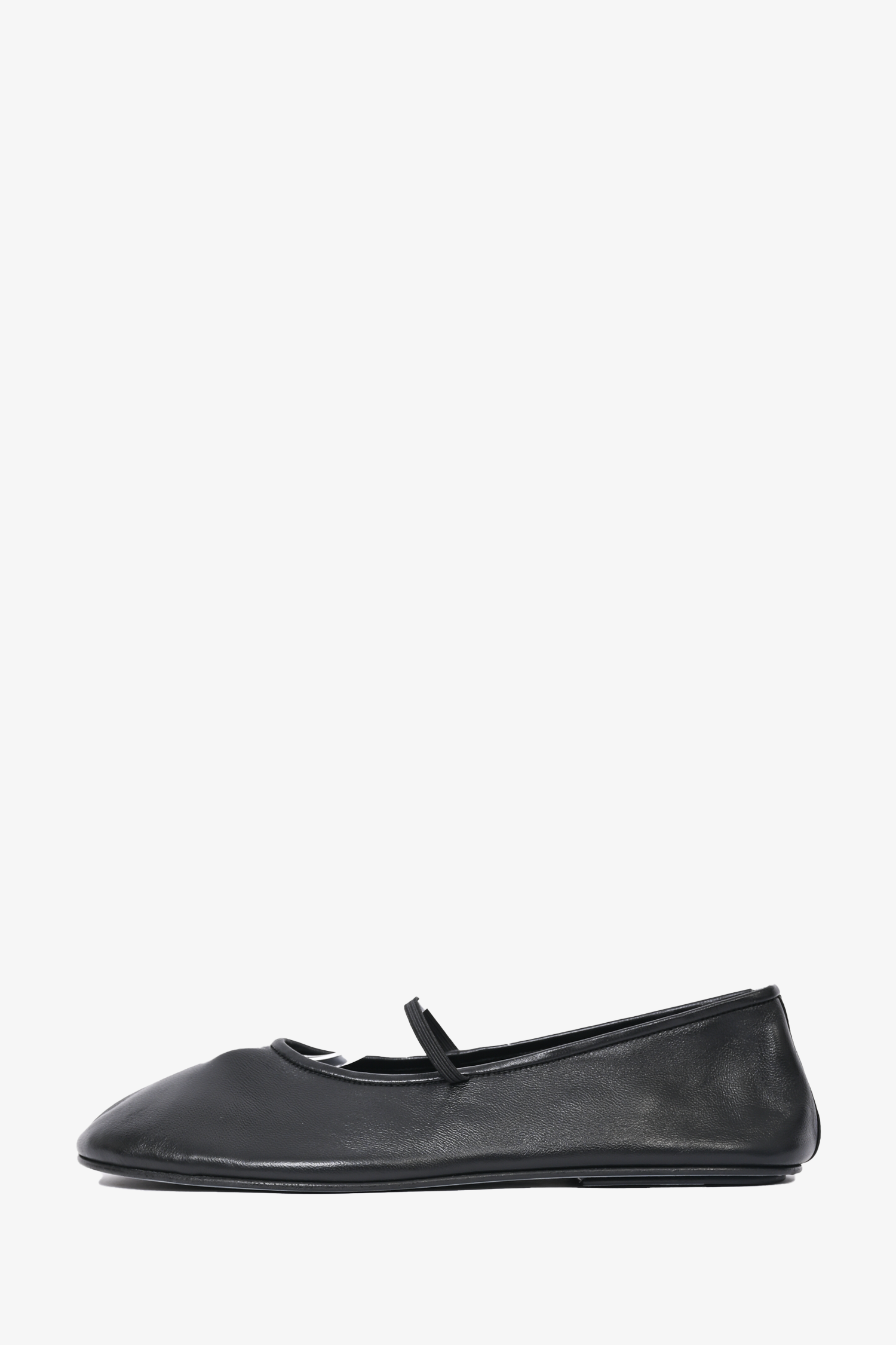 The Row Black Leather Ballet Flats Size 39
