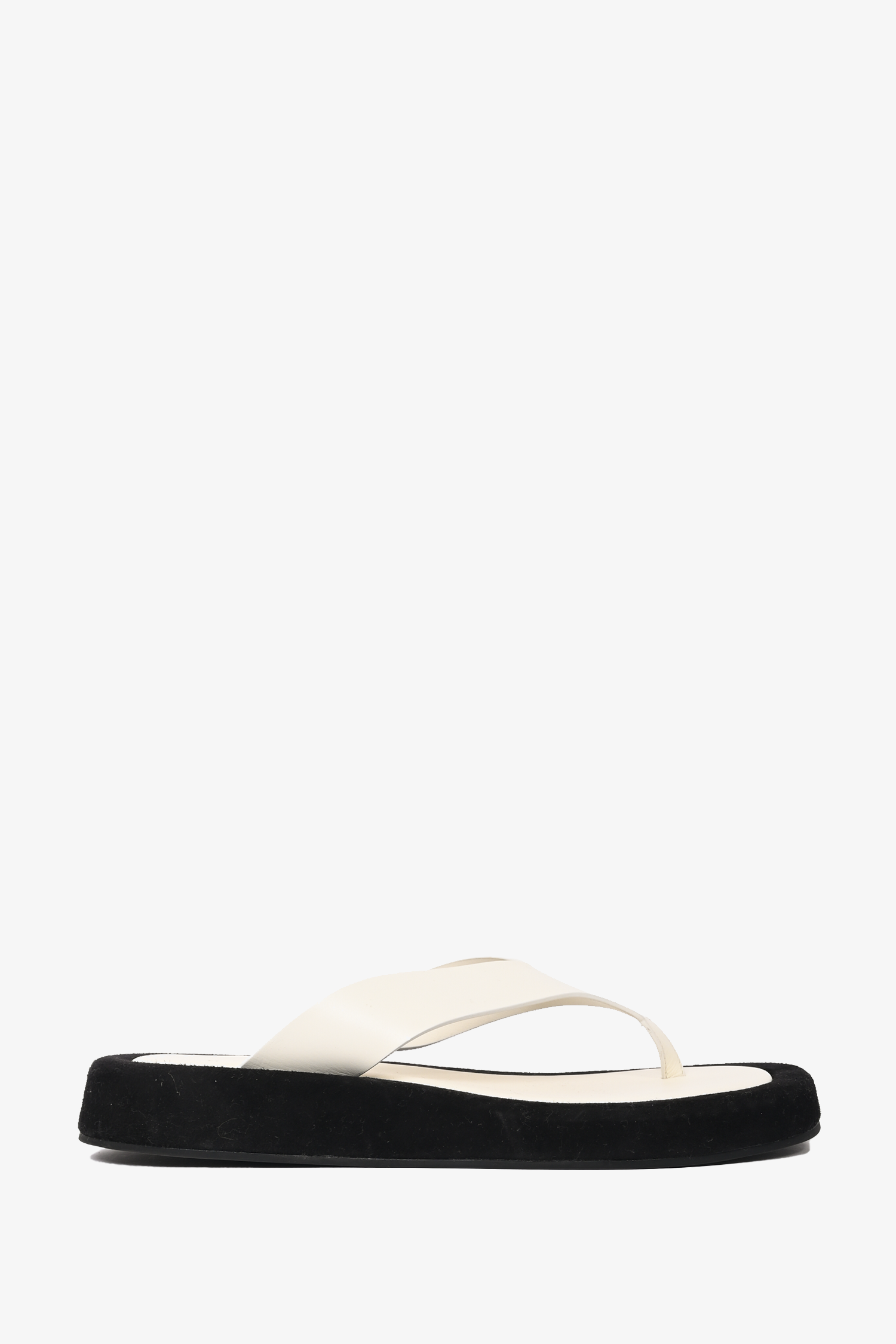 The Row White Platform 'Ginza' Sandals Size 40