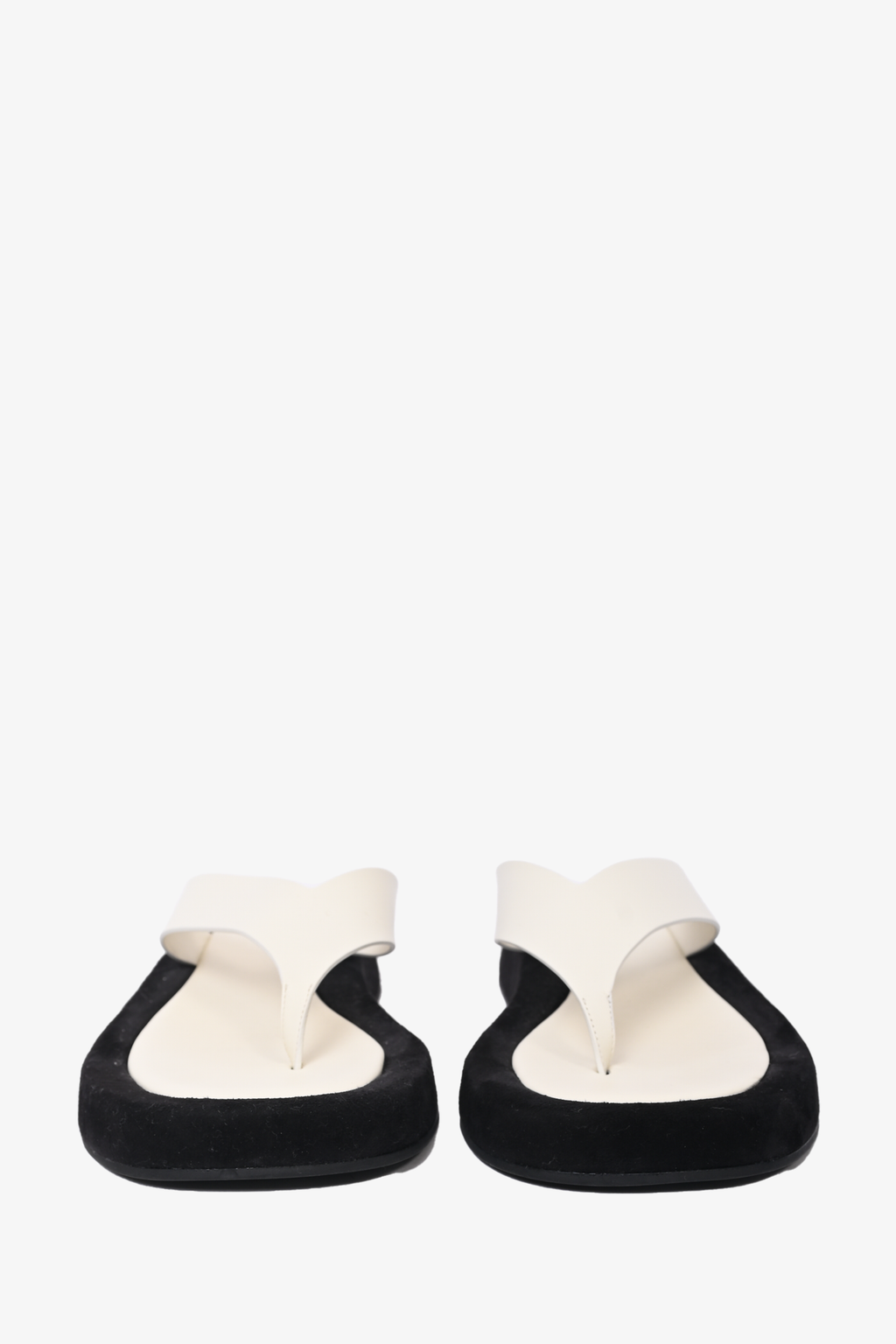 The Row White Platform 'Ginza' Sandals Size 40