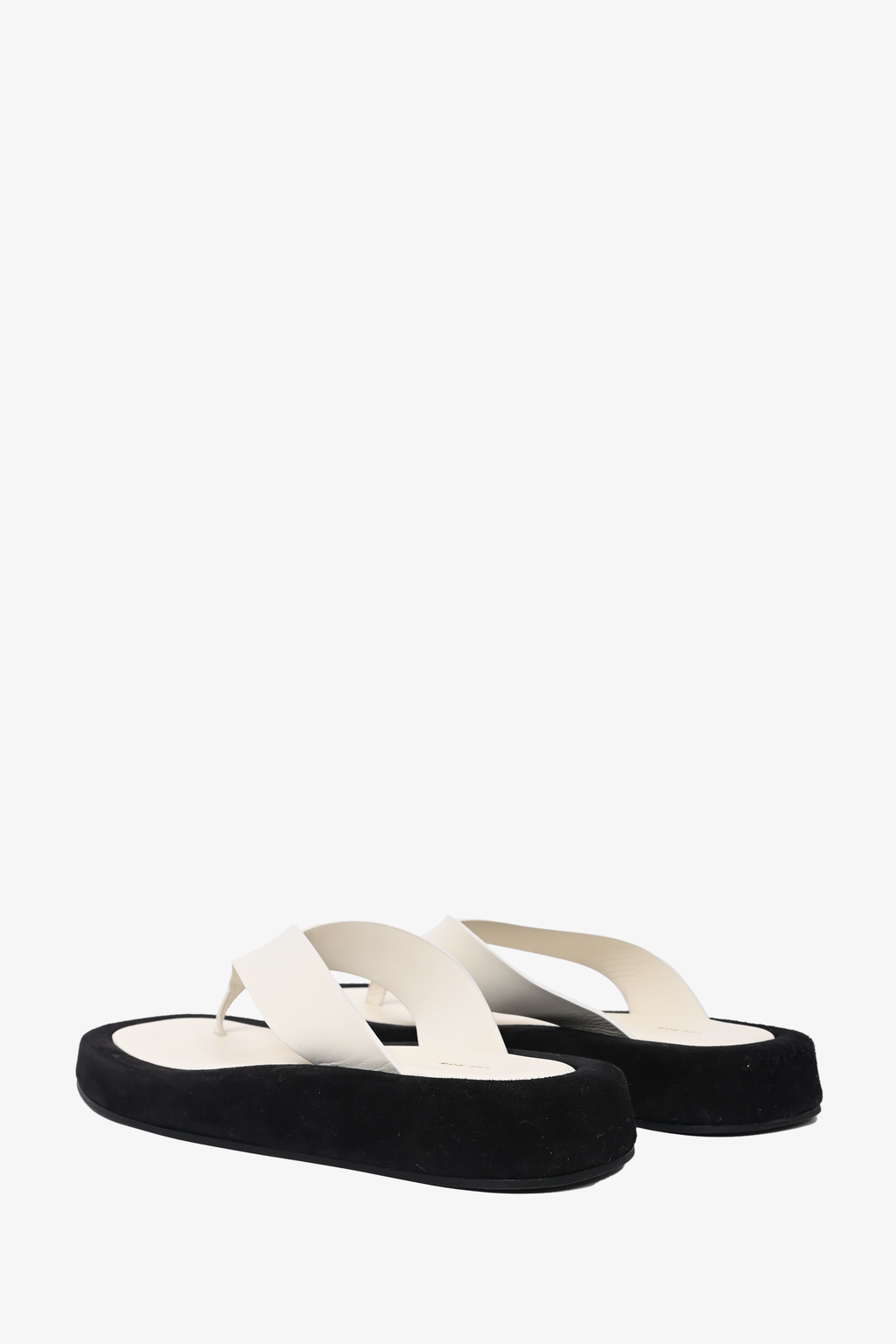 The Row White Platform 'Ginza' Sandals Size 40