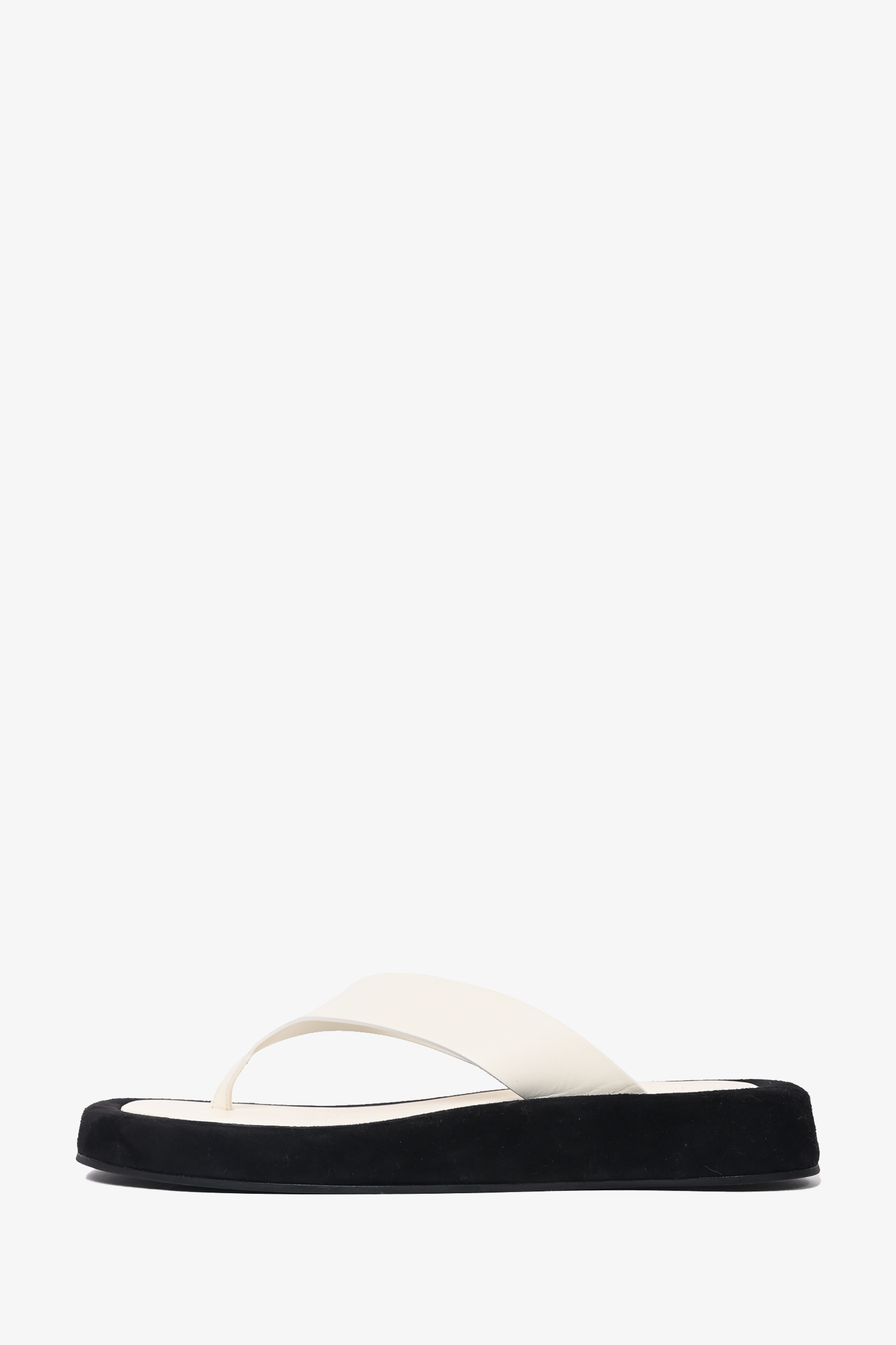 The Row White Platform 'Ginza' Sandals Size 40