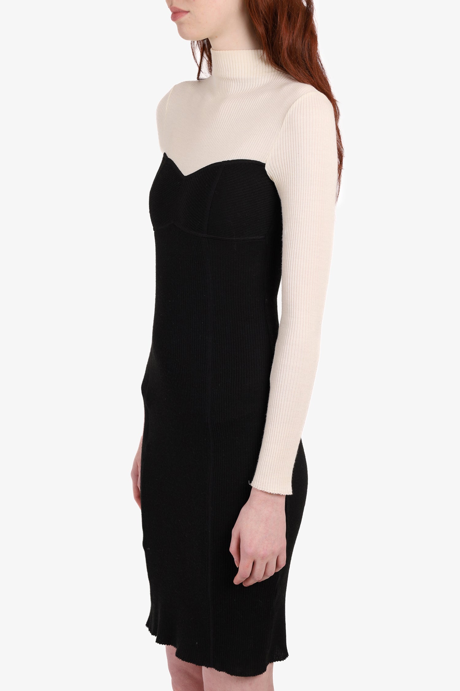 Theory Black/White Knitted Dress size P