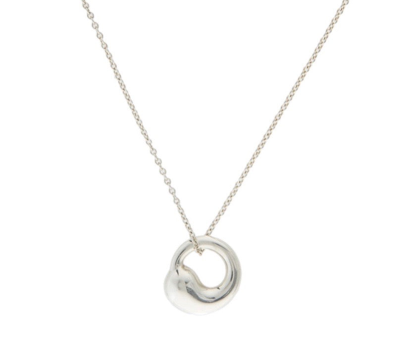 TIFFANY & CO ETERNAL CIRCLE ELSA PERETTI STERLING SILVER NECKLACE