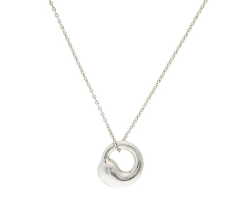 TIFFANY & CO ETERNAL CIRCLE ELSA PERETTI STERLING SILVER NECKLACE