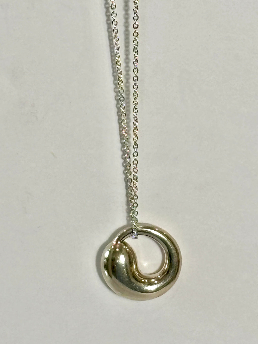 TIFFANY & CO ETERNAL CIRCLE ELSA PERETTI STERLING SILVER NECKLACE