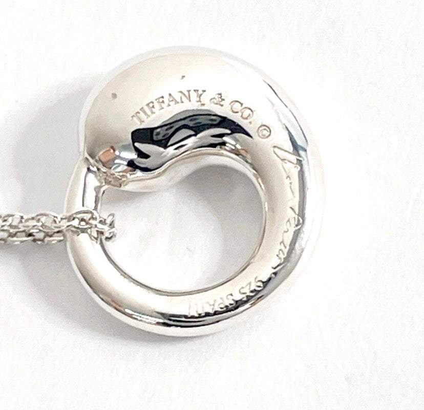 TIFFANY & CO ETERNAL CIRCLE ELSA PERETTI STERLING SILVER NECKLACE
