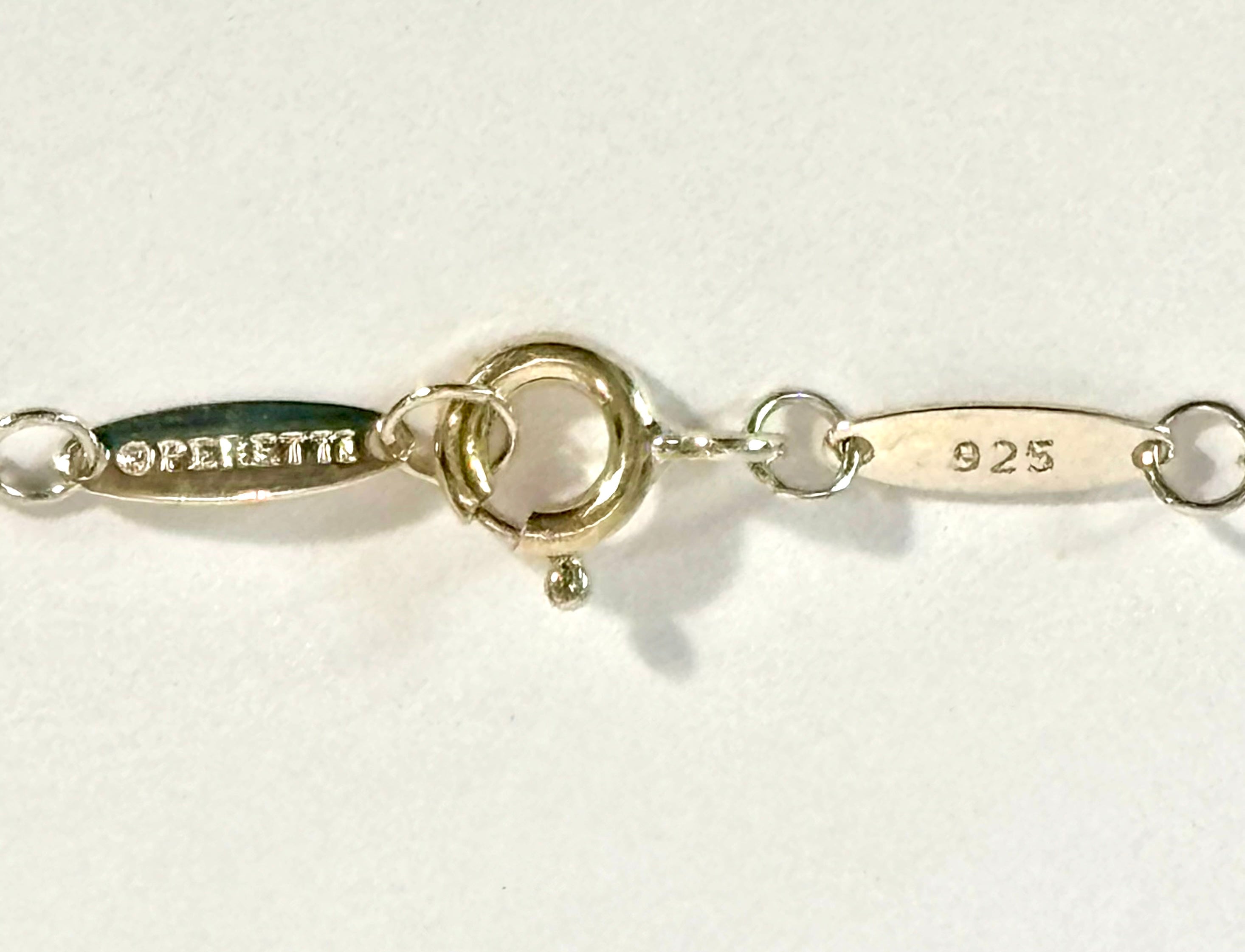 TIFFANY & CO ETERNAL CIRCLE ELSA PERETTI STERLING SILVER NECKLACE