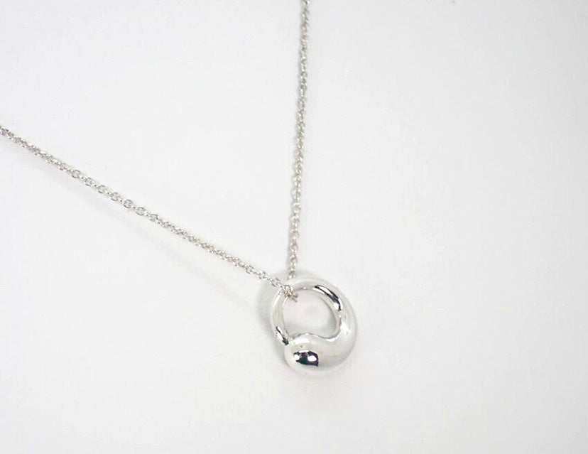 TIFFANY & CO ETERNAL CIRCLE ELSA PERETTI STERLING SILVER NECKLACE