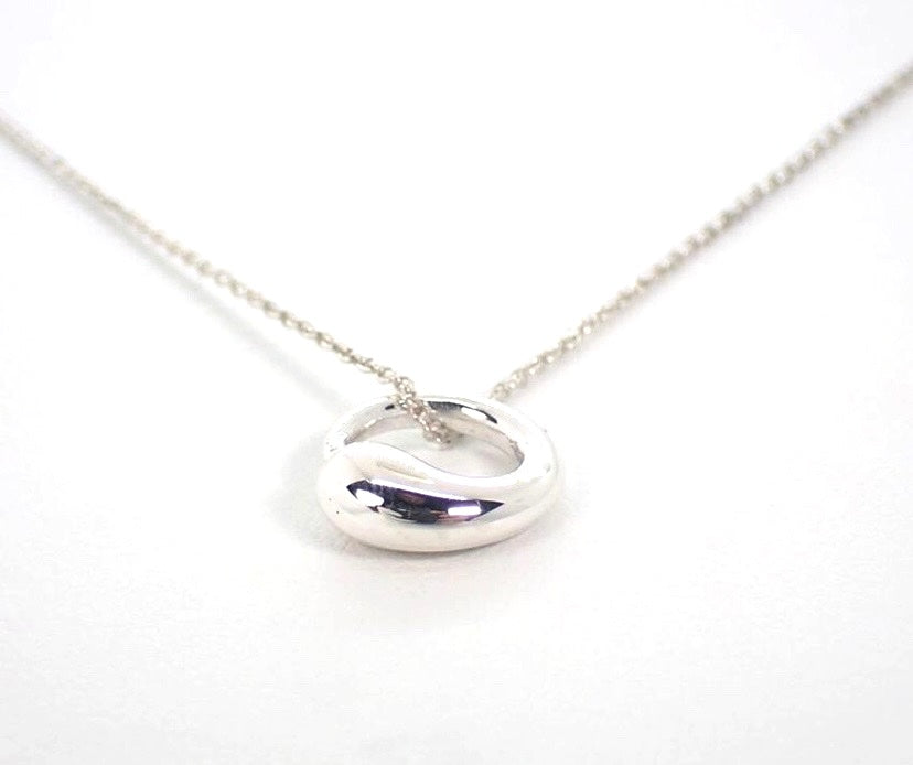 TIFFANY & CO ETERNAL CIRCLE ELSA PERETTI STERLING SILVER NECKLACE