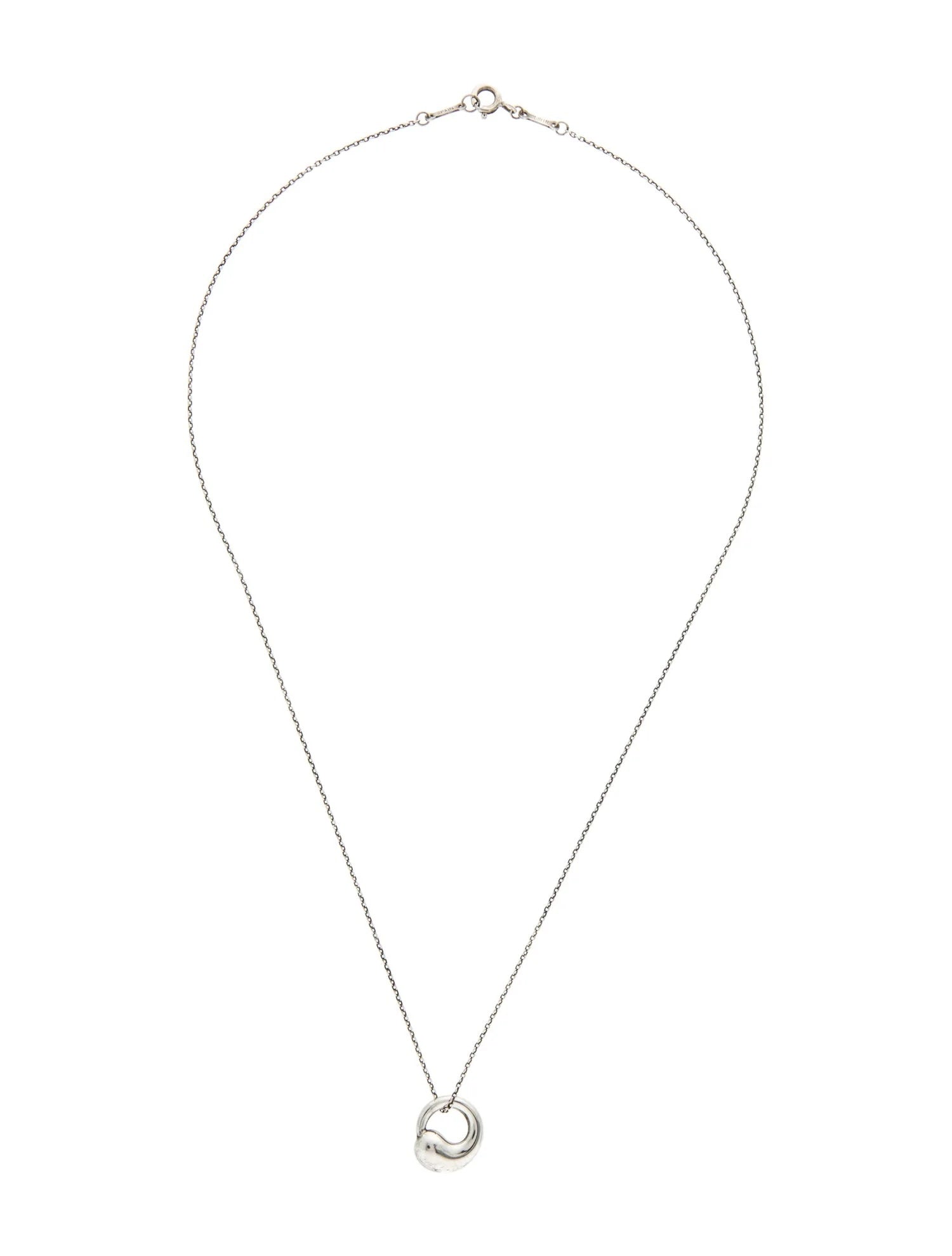 TIFFANY & CO ETERNAL CIRCLE ELSA PERETTI STERLING SILVER NECKLACE