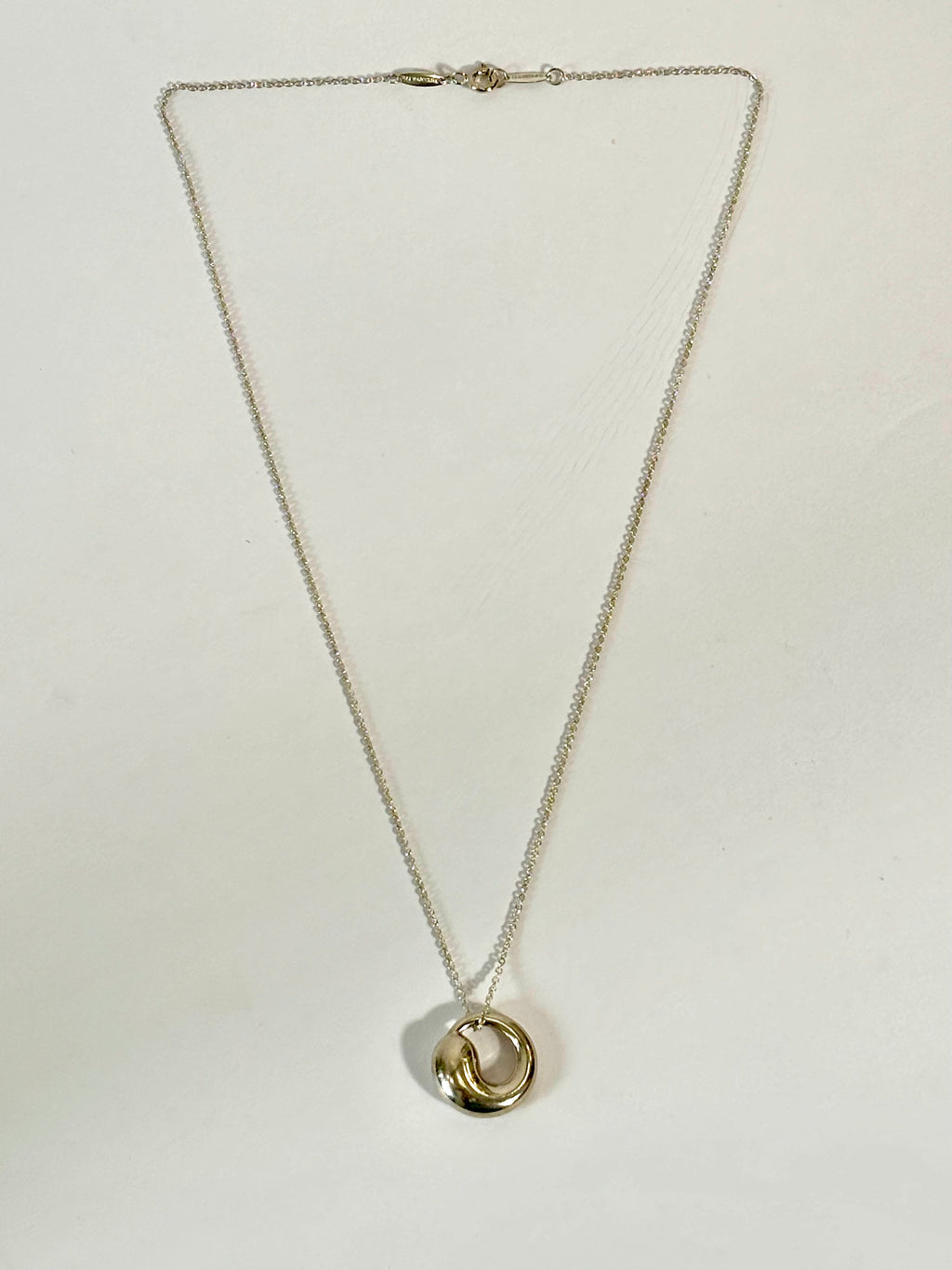 TIFFANY & CO ETERNAL CIRCLE ELSA PERETTI STERLING SILVER NECKLACE