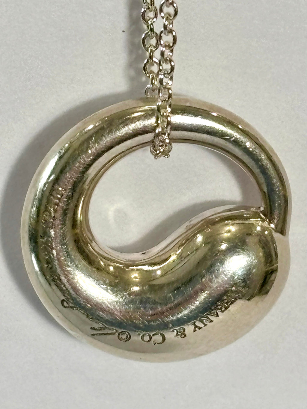 TIFFANY & CO ETERNAL CIRCLE ELSA PERETTI STERLING SILVER NECKLACE
