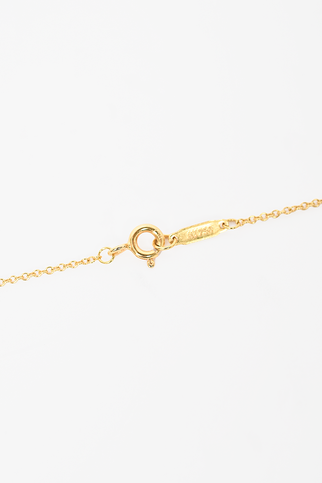 Tiffany & Co. 18K Gold Mini Pave Diamonds Heart Necklace