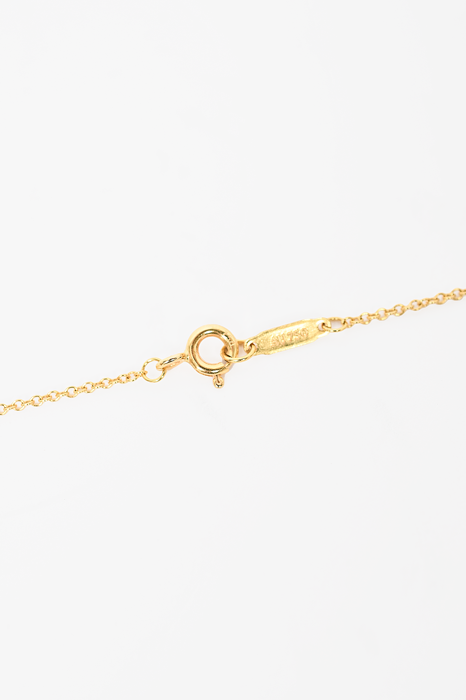 Tiffany & Co. 18K Gold Mini Pave Diamonds Heart Necklace