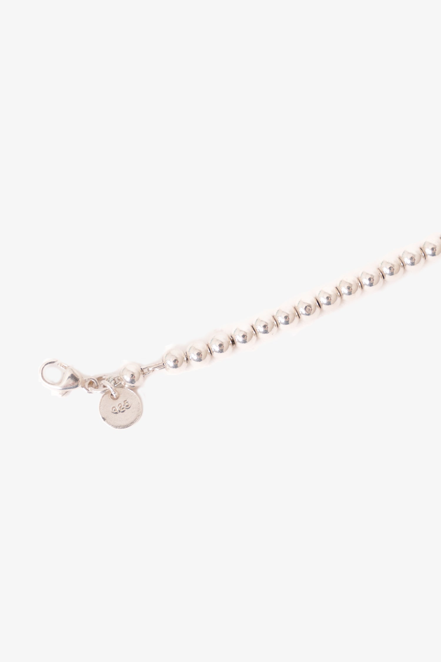 Tiffany & Co. Sterling Silver Ball Beaded Bracelet 4MM