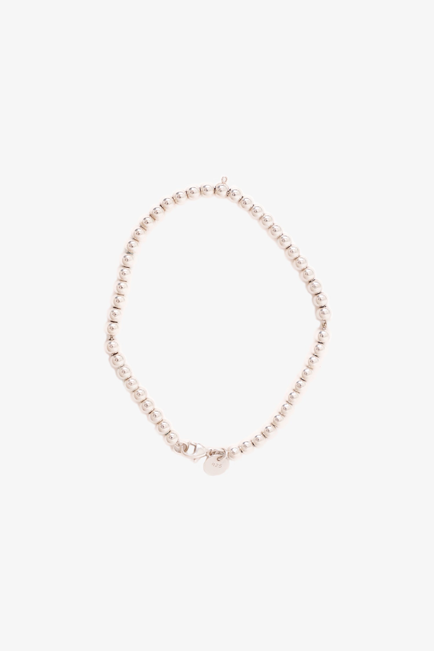 Tiffany & Co. Sterling Silver Ball Beaded Bracelet 4MM
