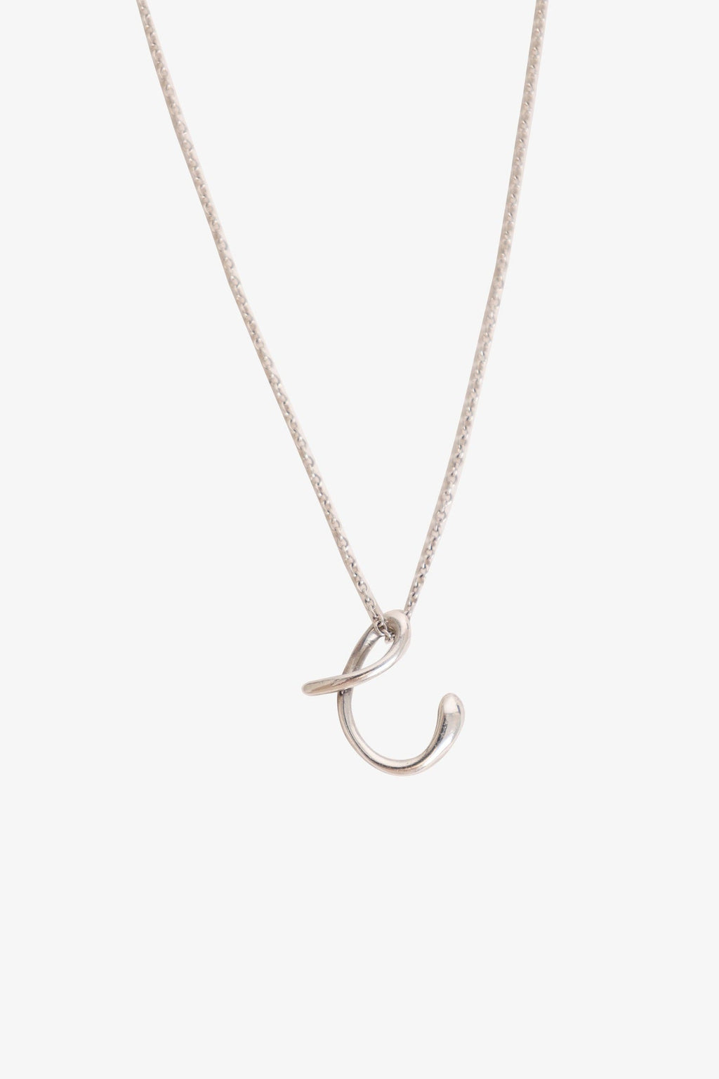 Tiffany & Co Elsa Perretti Sterling Silver Letter Necklace