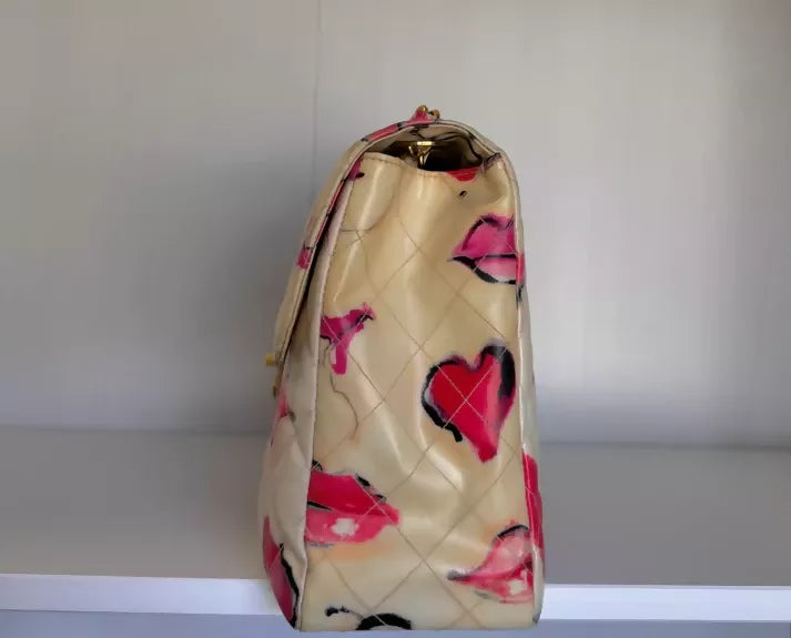 Chanel Vintage 1994 Jumbo Lips & Kisses Flap Bag