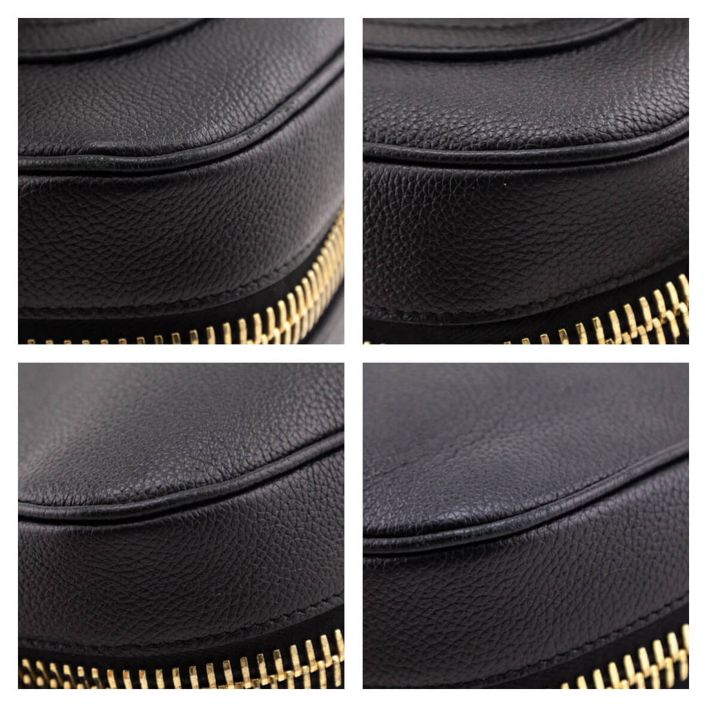 Tom Ford Black Grained Calfskin Medium Jennifer Crossbody Bag