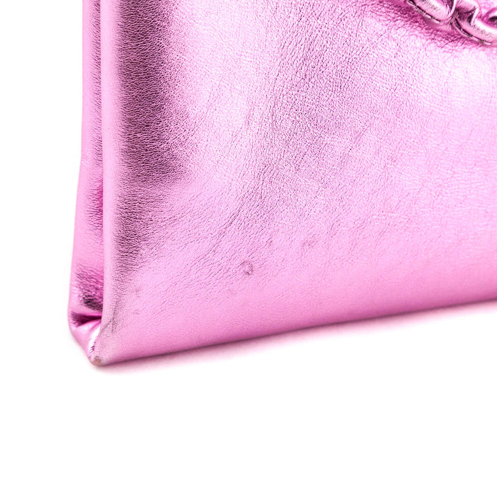 Tom Ford Metallic Pink Chain Convertible Clutch