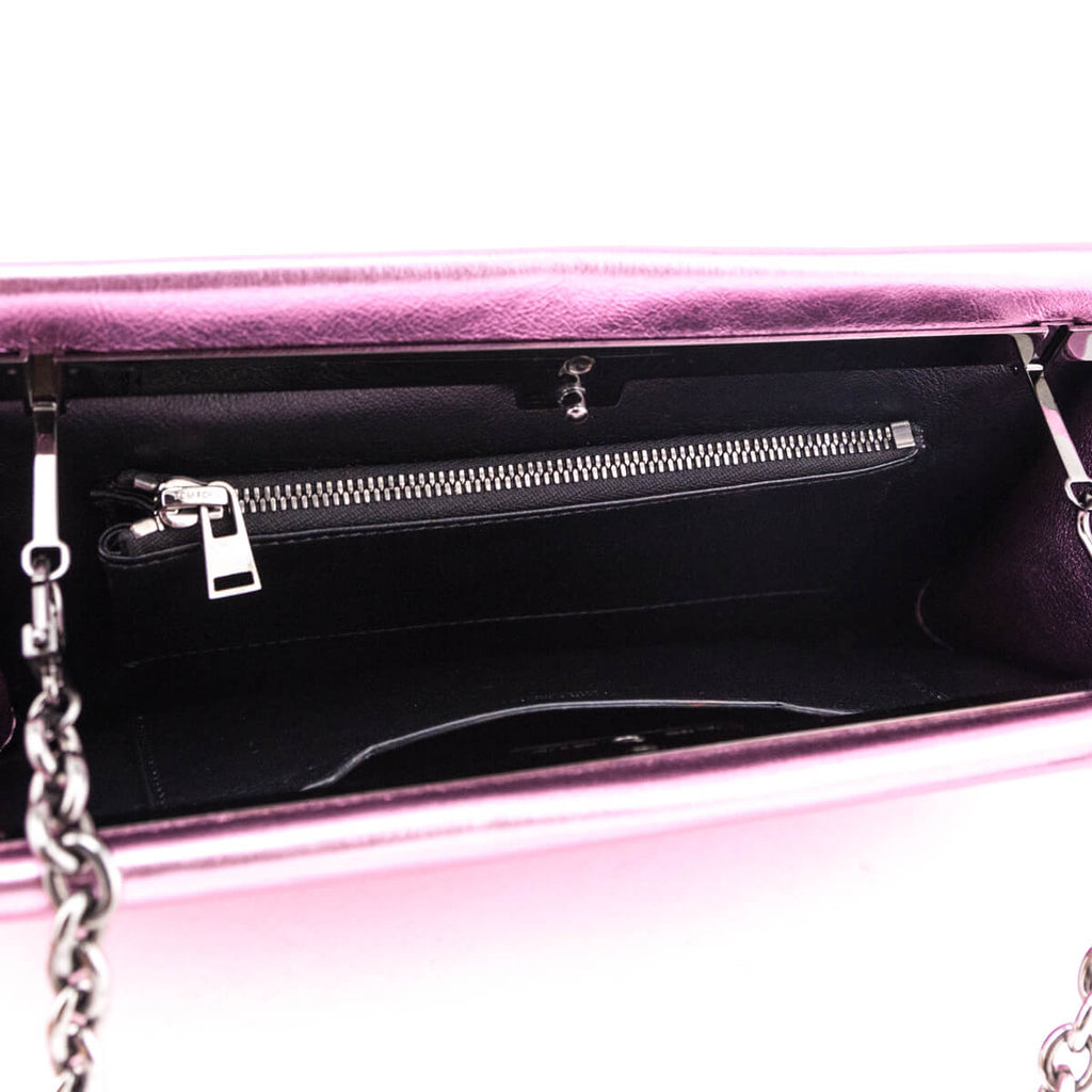 Tom Ford Metallic Pink Chain Convertible Clutch