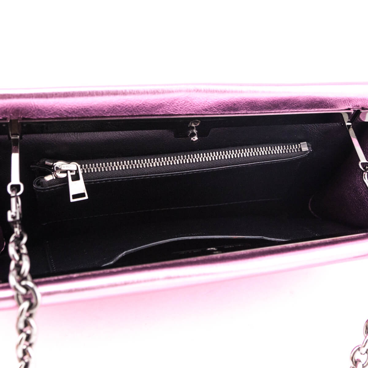 Tom Ford Metallic Pink Chain Convertible Clutch