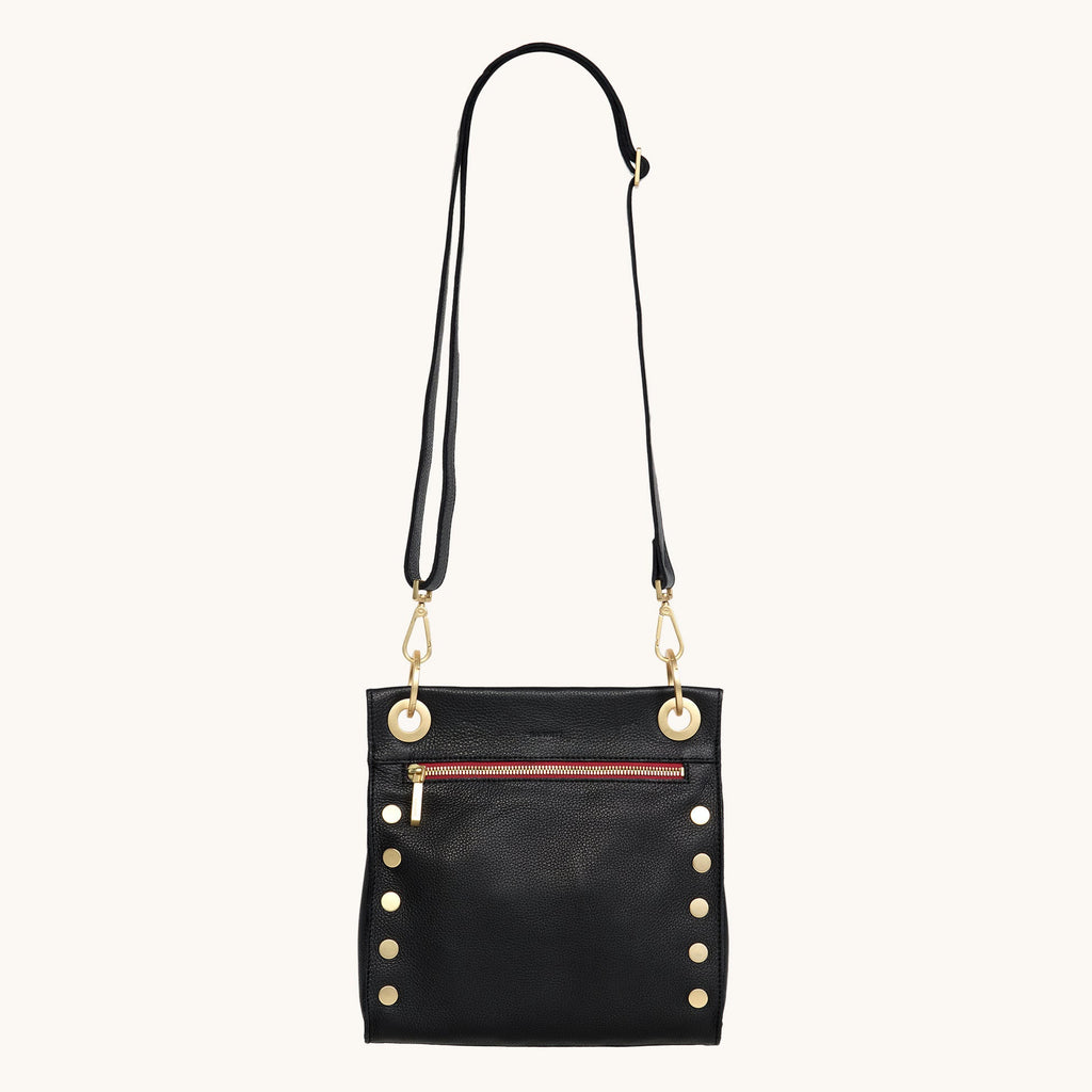 Tony | Black/Brushed Gold Red Zip | Med