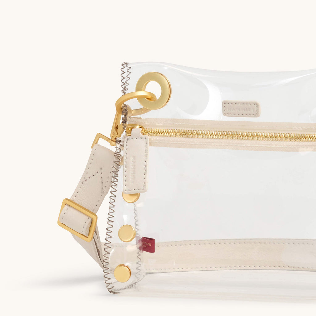 Tony Clear | Calla Lily White/Brushed Gold | Sml