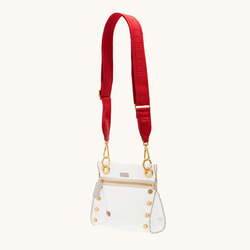 Webbing Crossbody Strap | Harissa Red/Brushed Gold