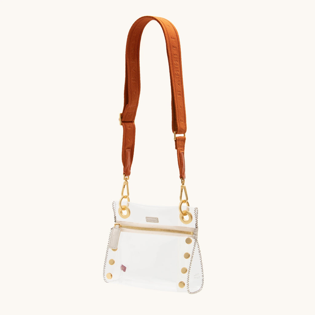 Webbing Crossbody Strap | Candlelight Orange/Brushed Gold