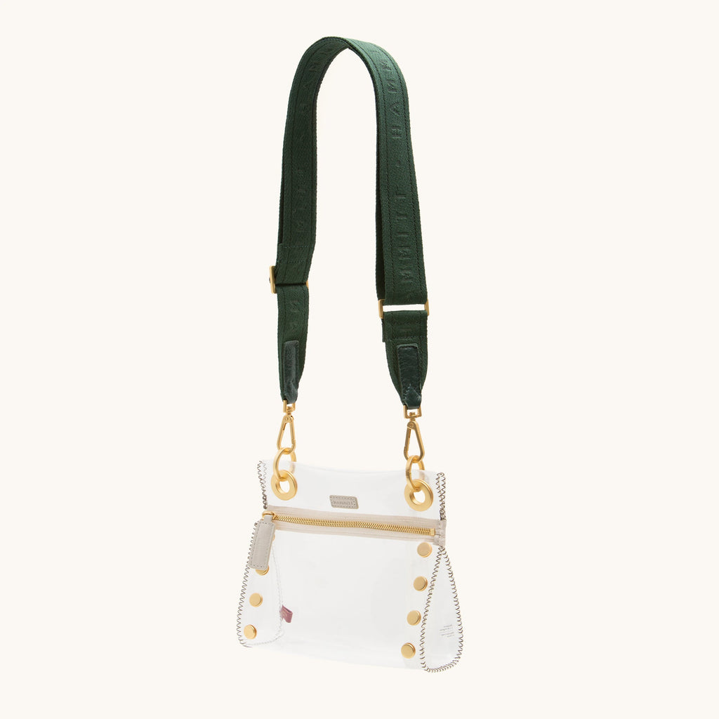 Webbing Crossbody Strap | Grove Green/Brushed Gold