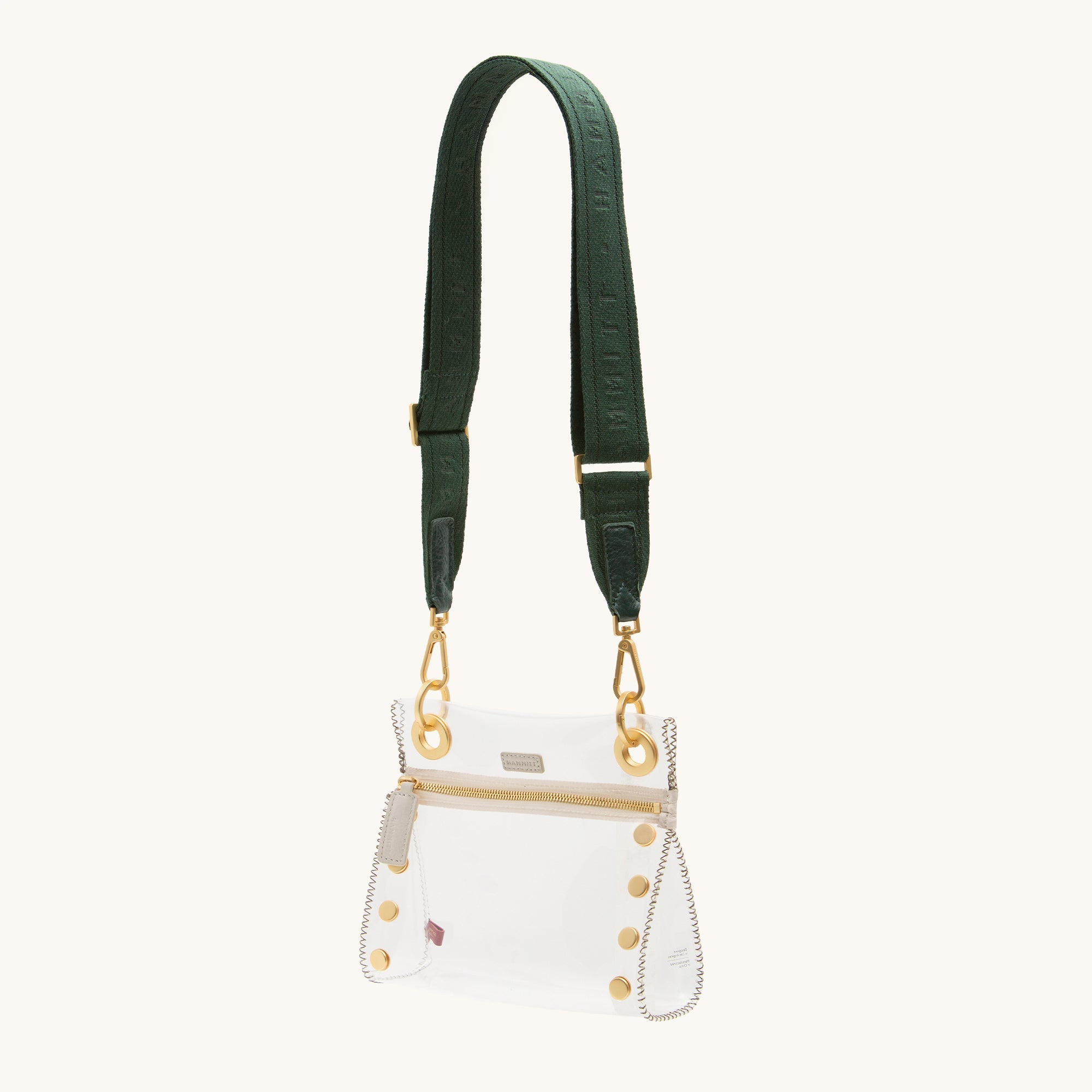 Webbing Crossbody Strap | Grove Green/Brushed Gold