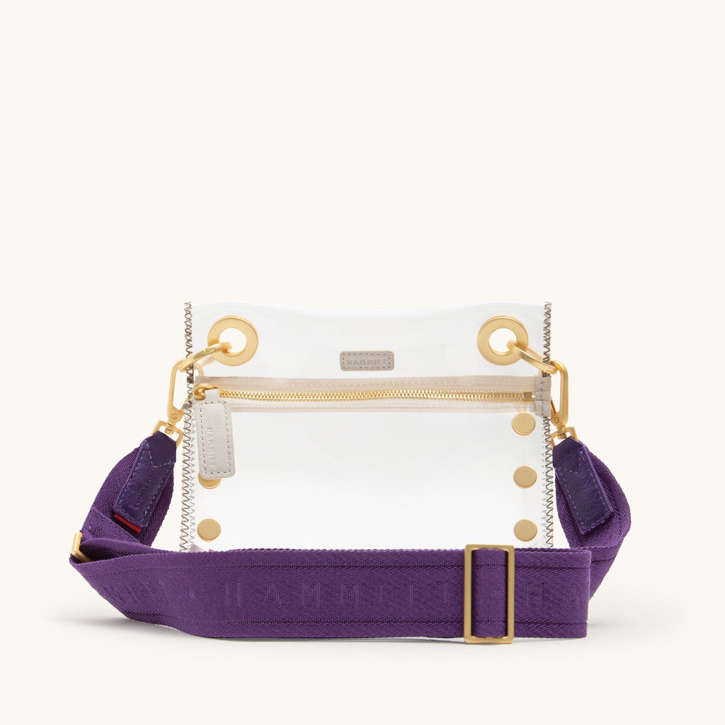 Webbing Crossbody Strap | Game Day Purple/Brushed Gold