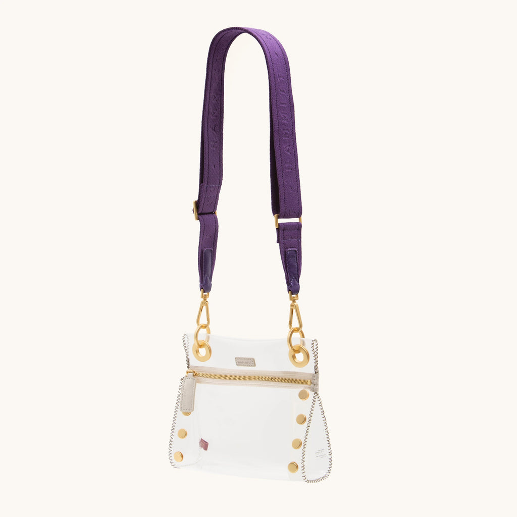 Webbing Crossbody Strap | Game Day Purple/Brushed Gold