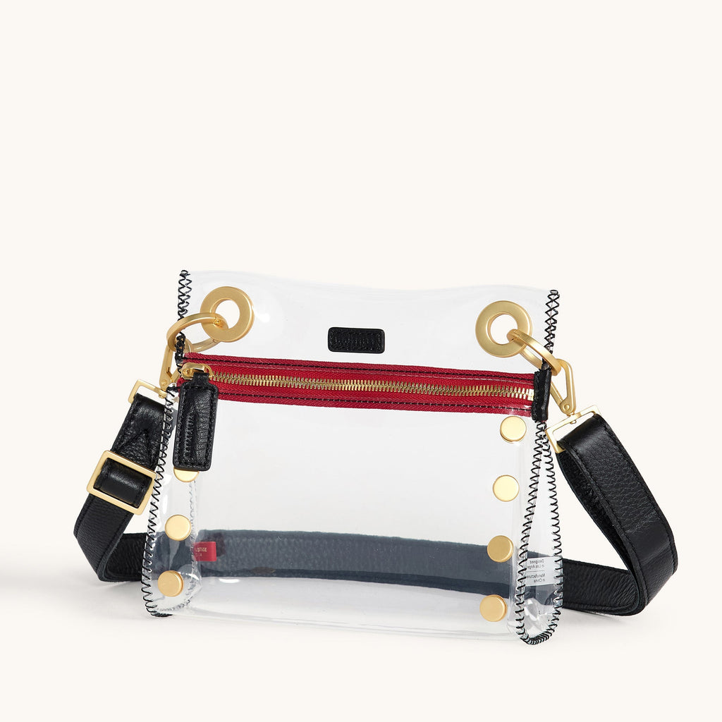 Tony Clear | Black/Brushed Gold Red Zip | Sml