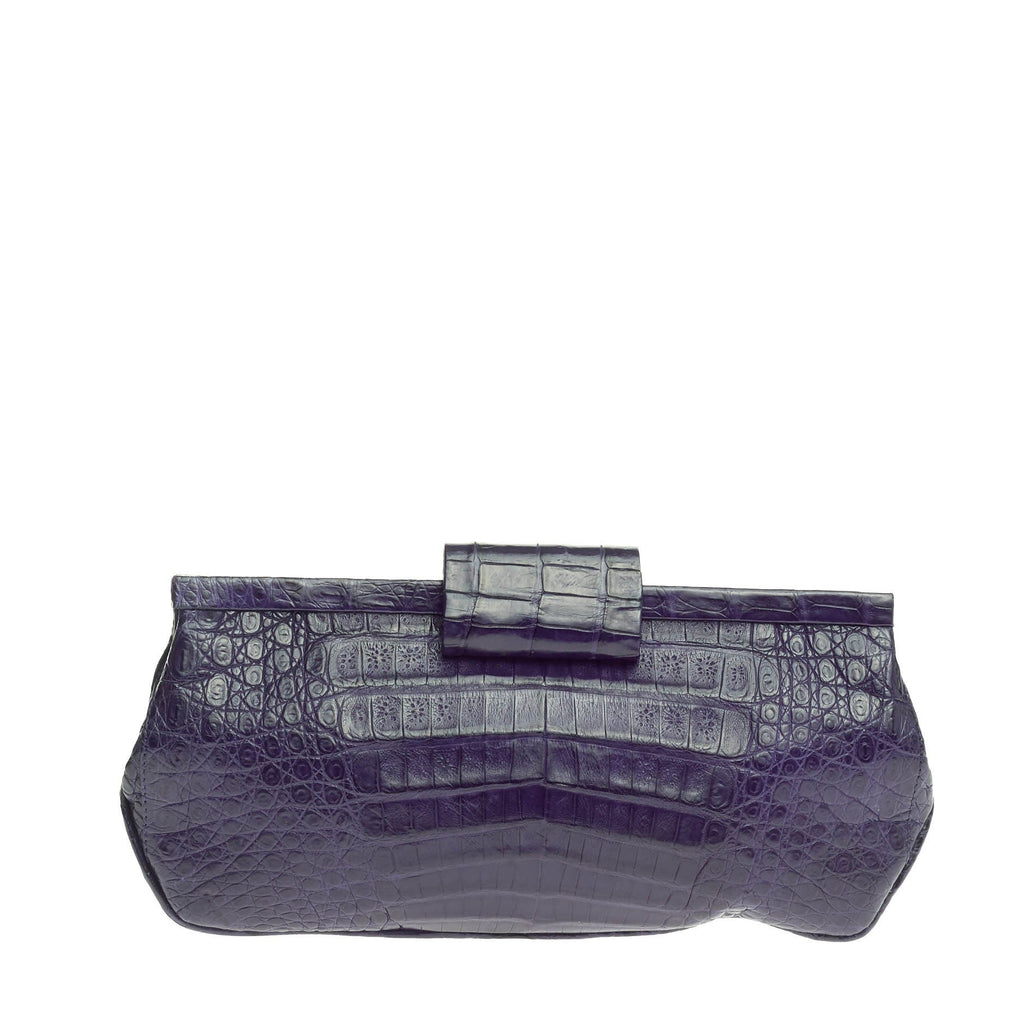 Frame Clutch Crocodile Long