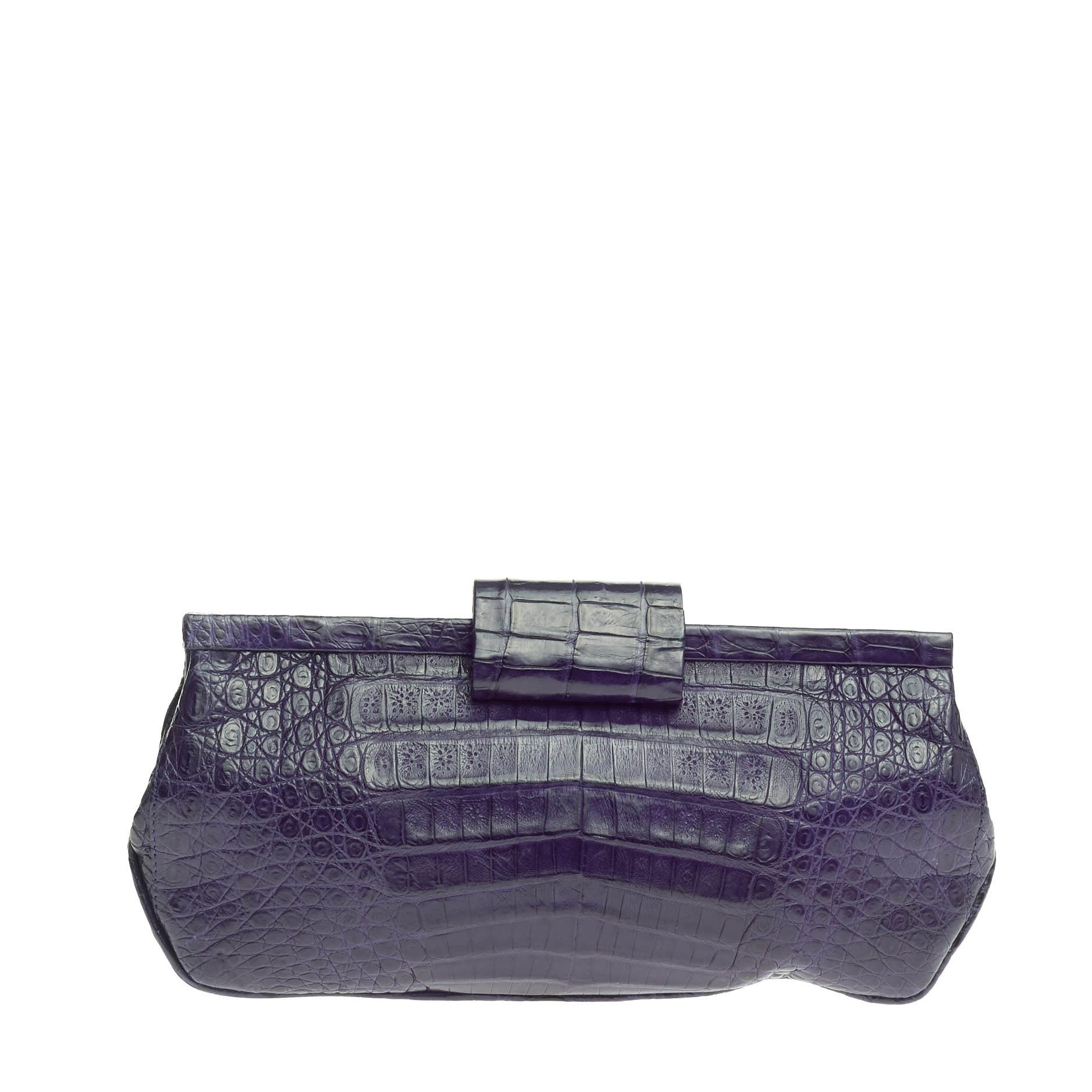 Frame Clutch Crocodile Long