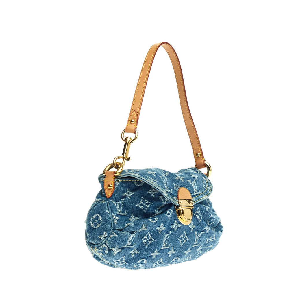 Pleaty Handbag Denim Mini