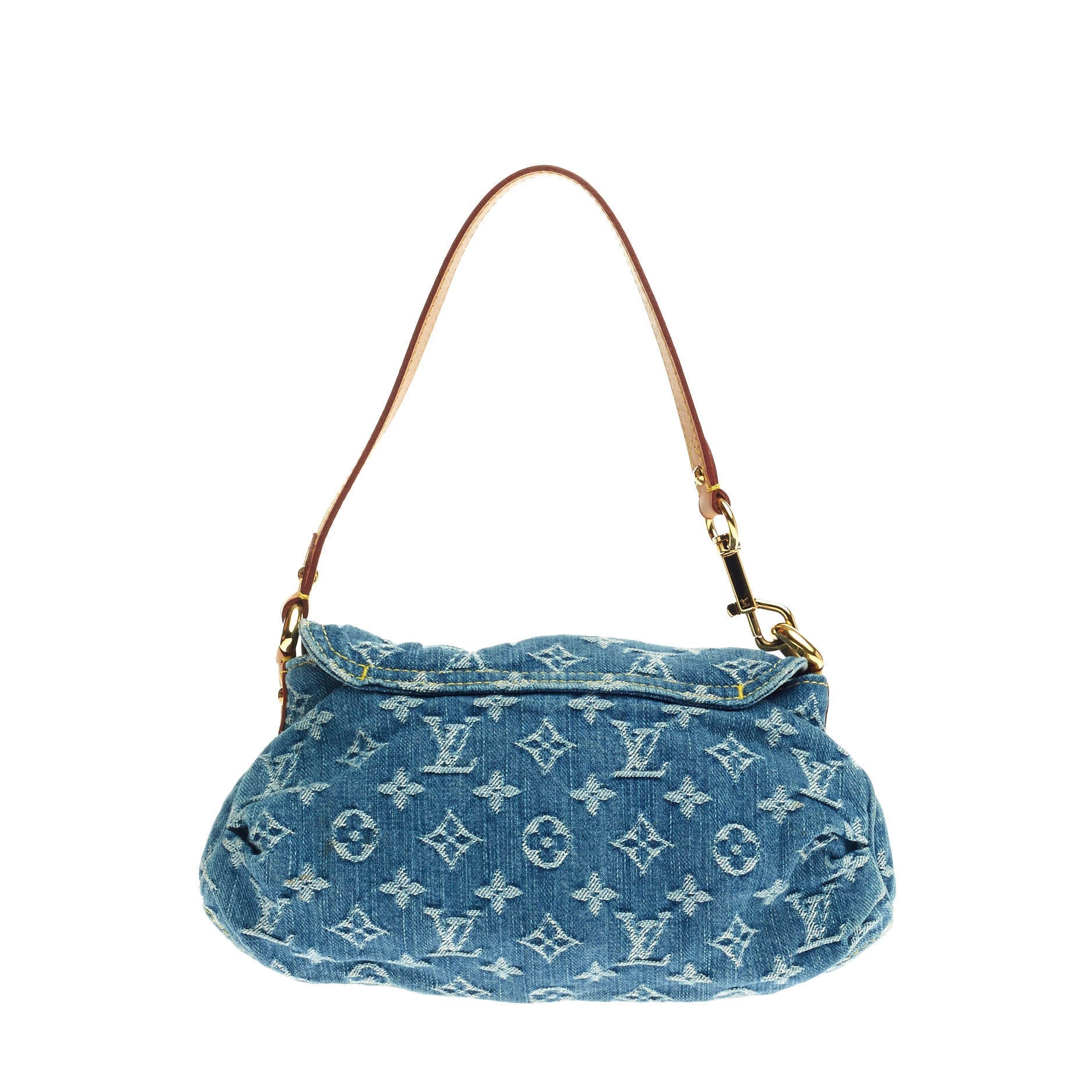 Pleaty Handbag Denim Mini