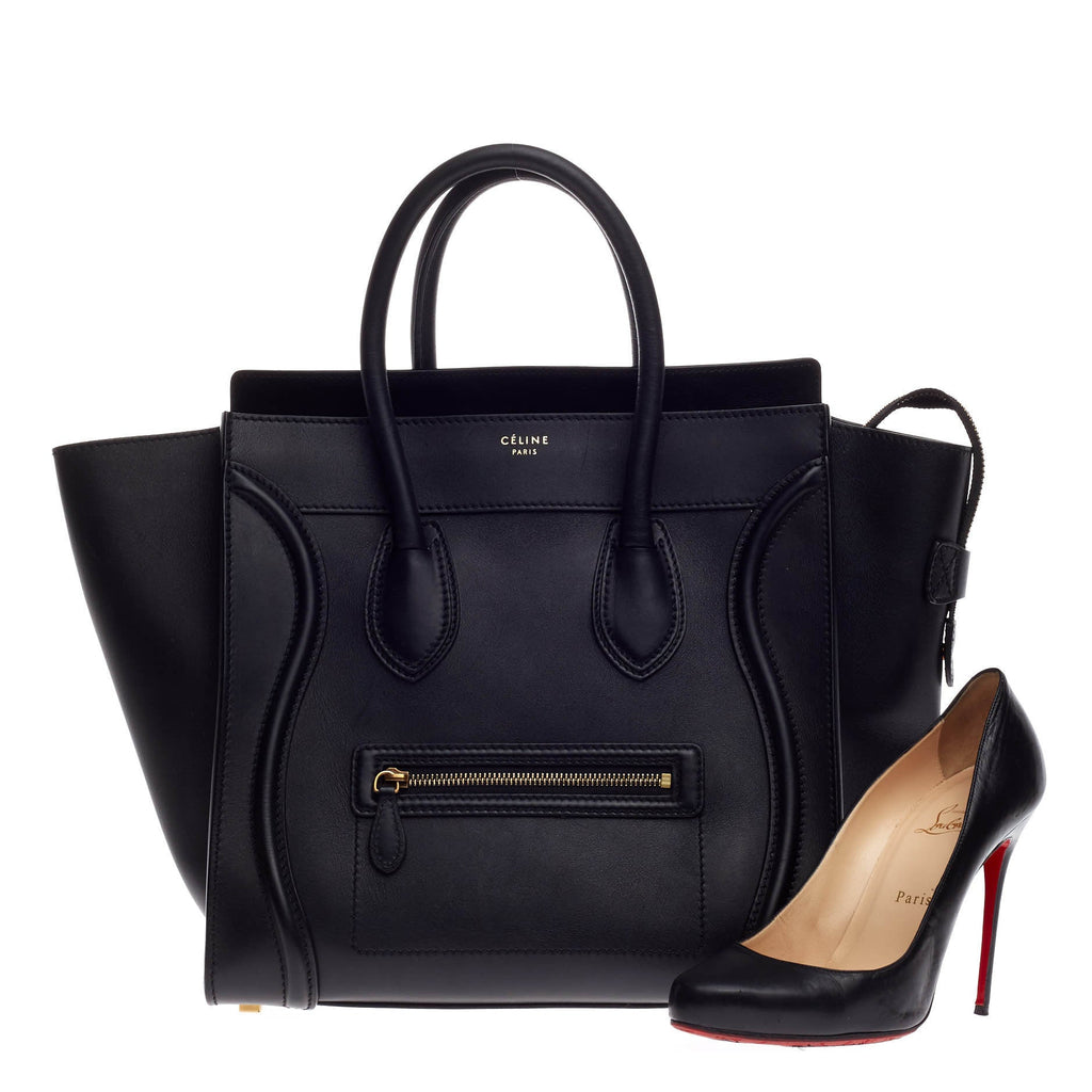 Luggage Handbag Smooth Leather Mini