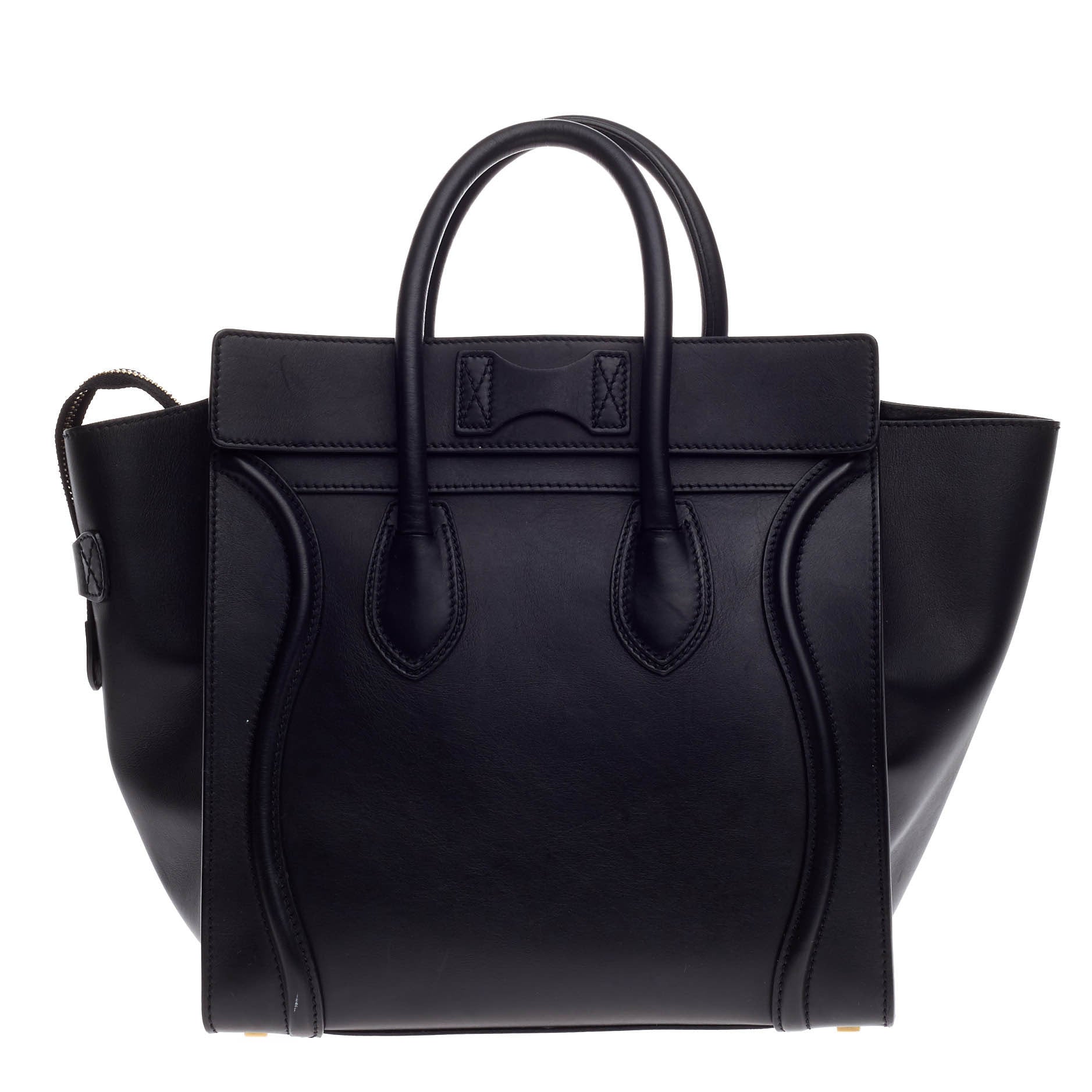 Luggage Handbag Smooth Leather Mini