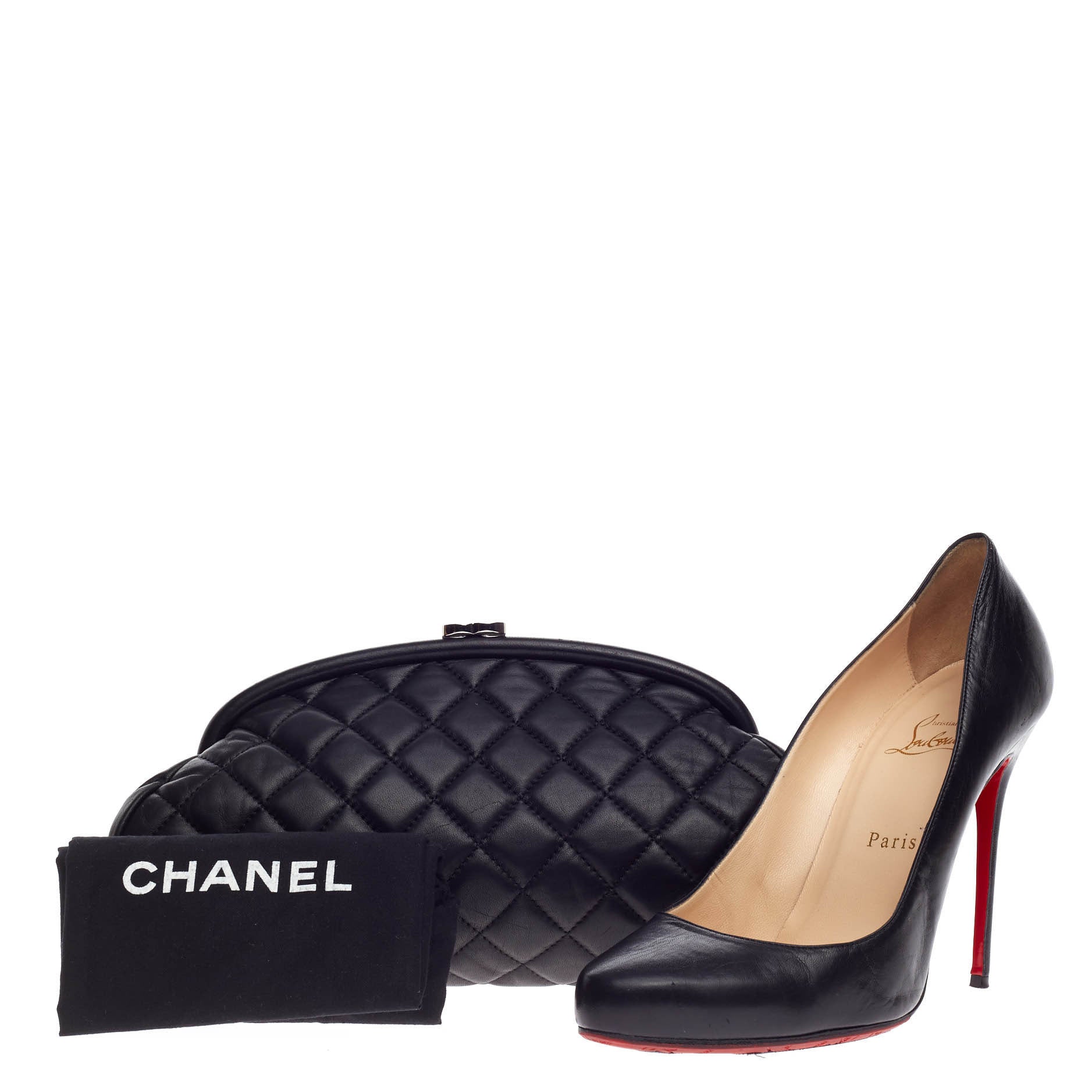 Timeless Clutch Quilted Lambskin