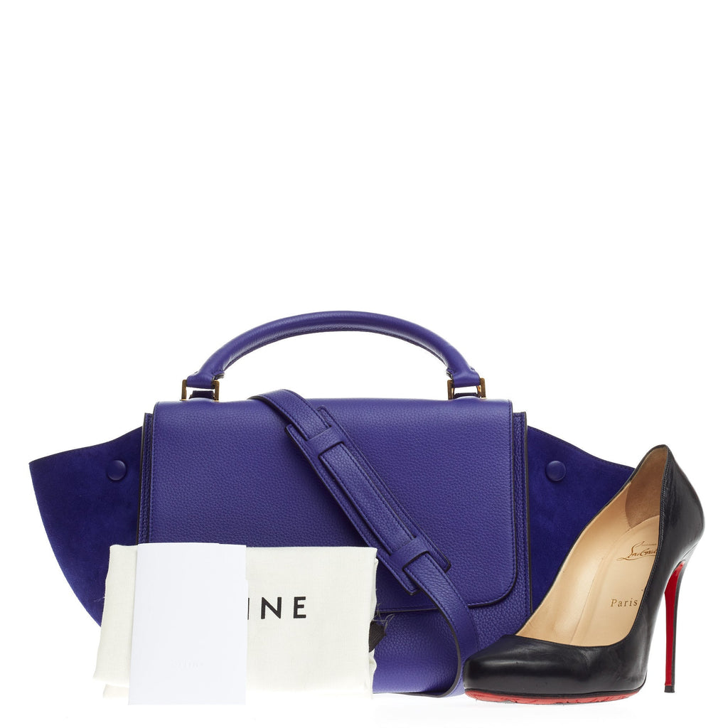 Trapeze Handbag Grainy Leather Mini