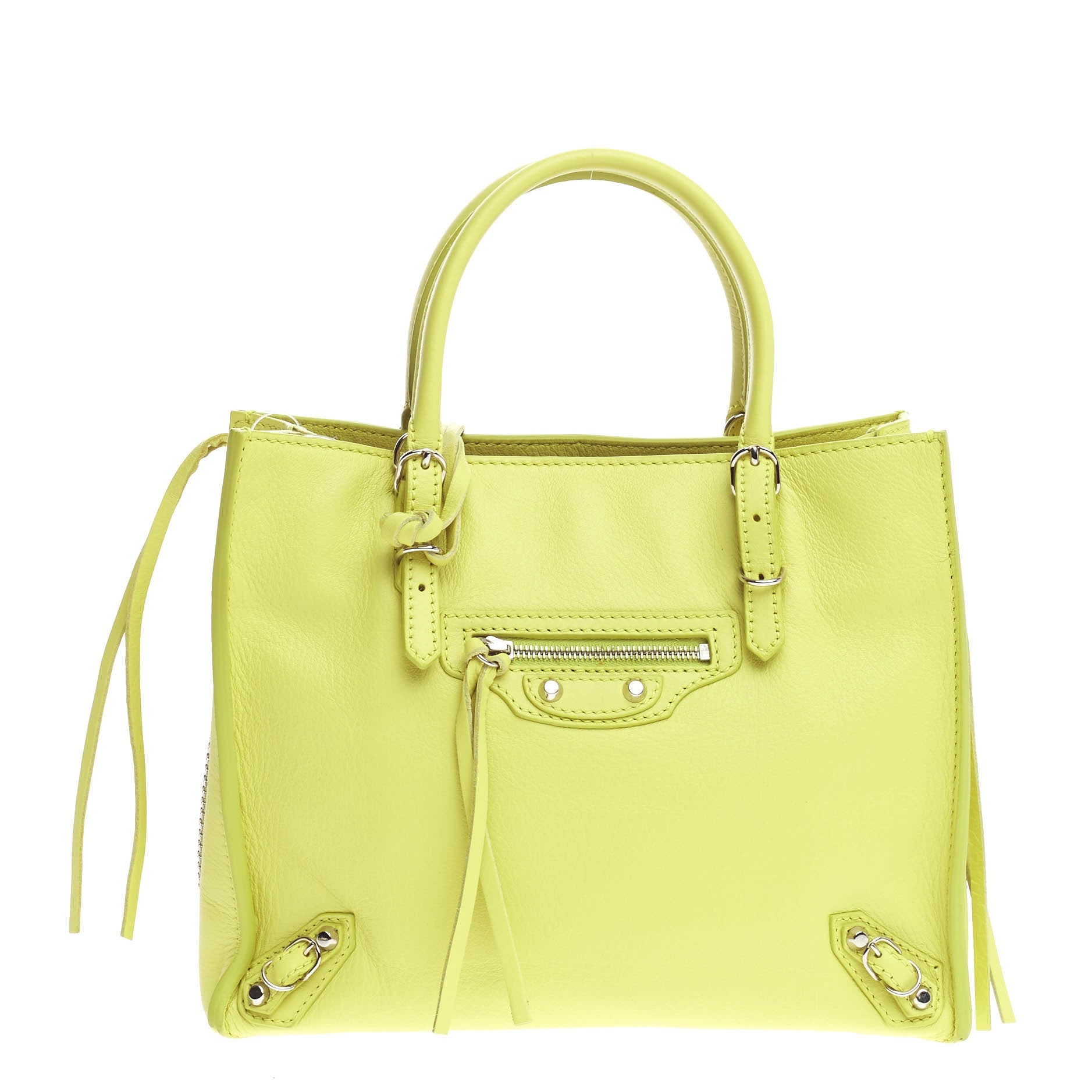 Papier A4 Zip Around Classic Studs Handbag Leather Mini