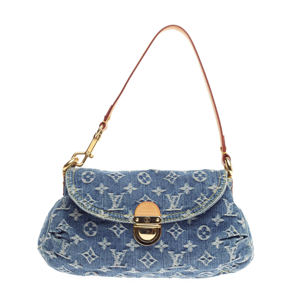 Pleaty Handbag Denim Mini