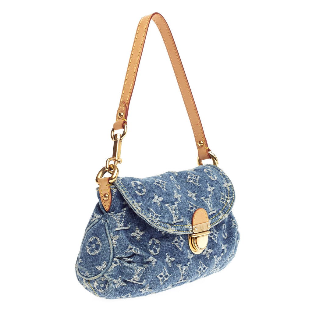 Pleaty Handbag Denim Mini