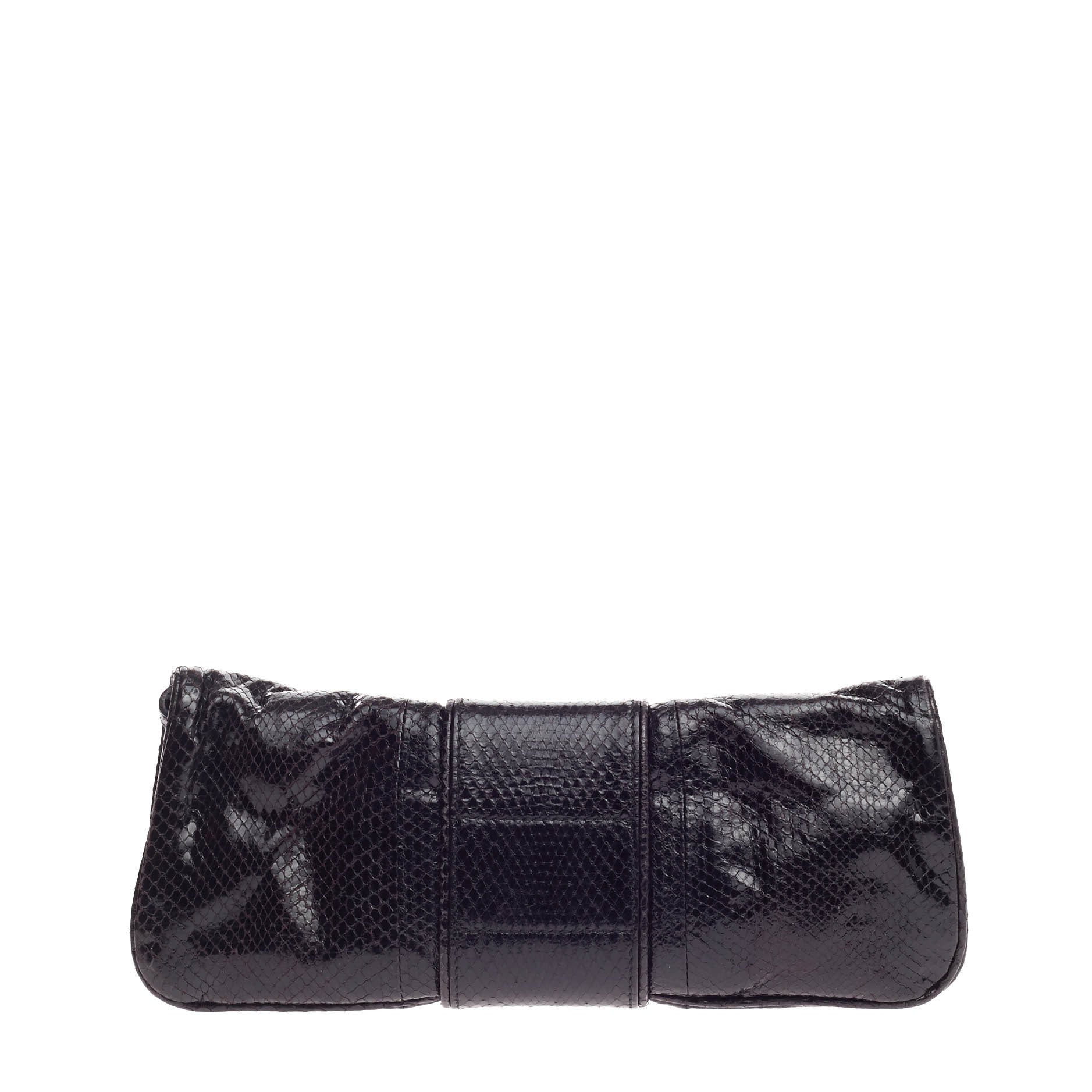 Hysteria Convertible Clutch Snakeskin