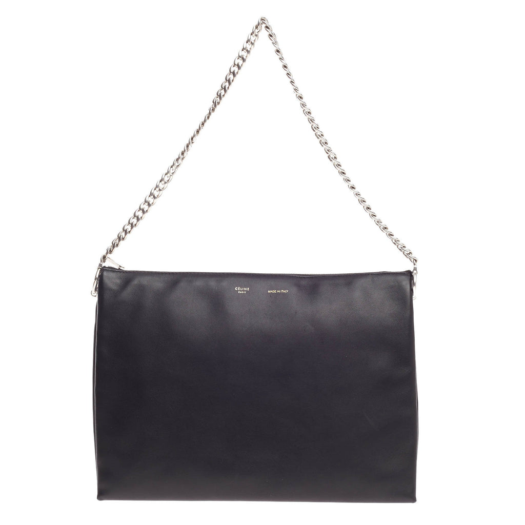 Trio Chain Clutch Leather