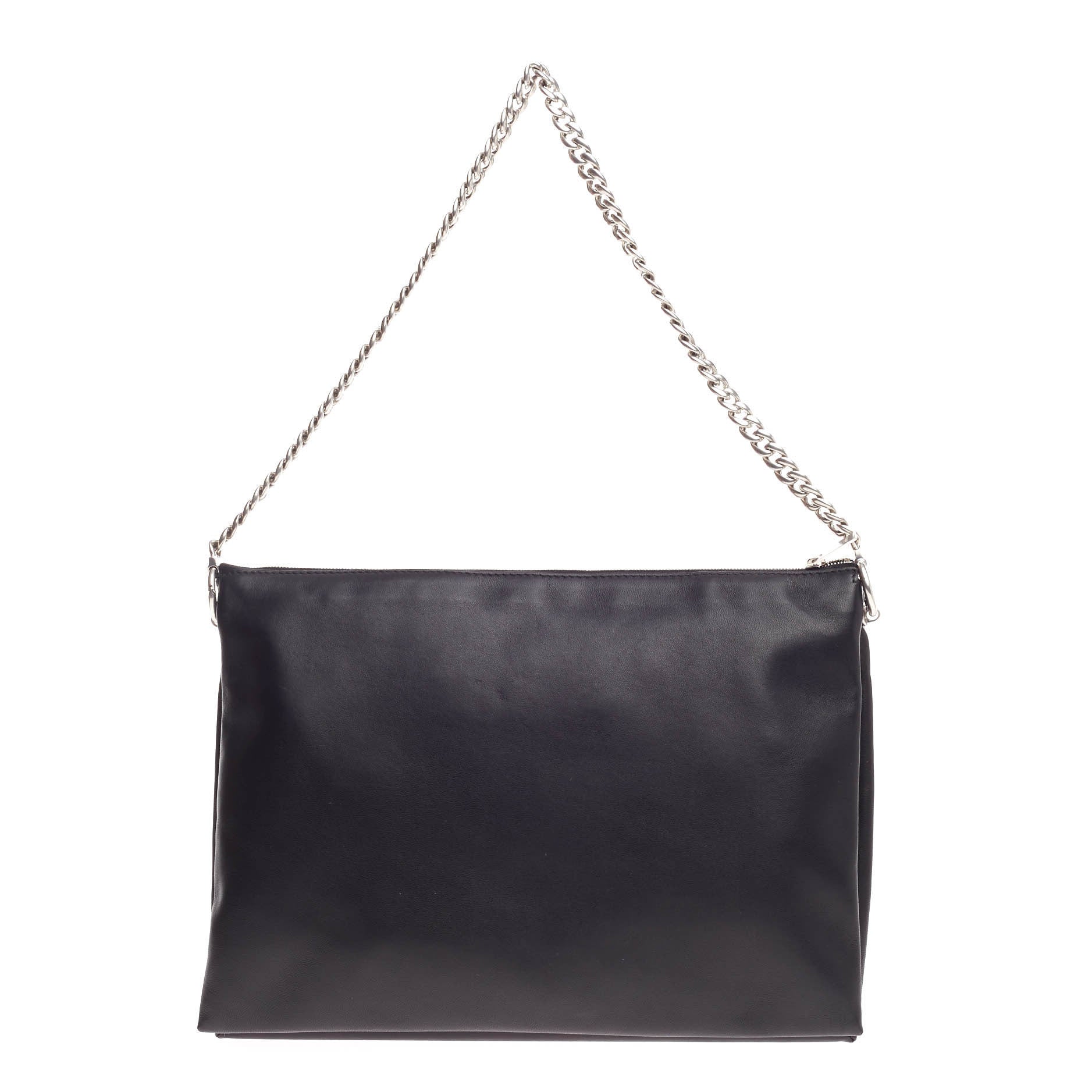 Trio Chain Clutch Leather