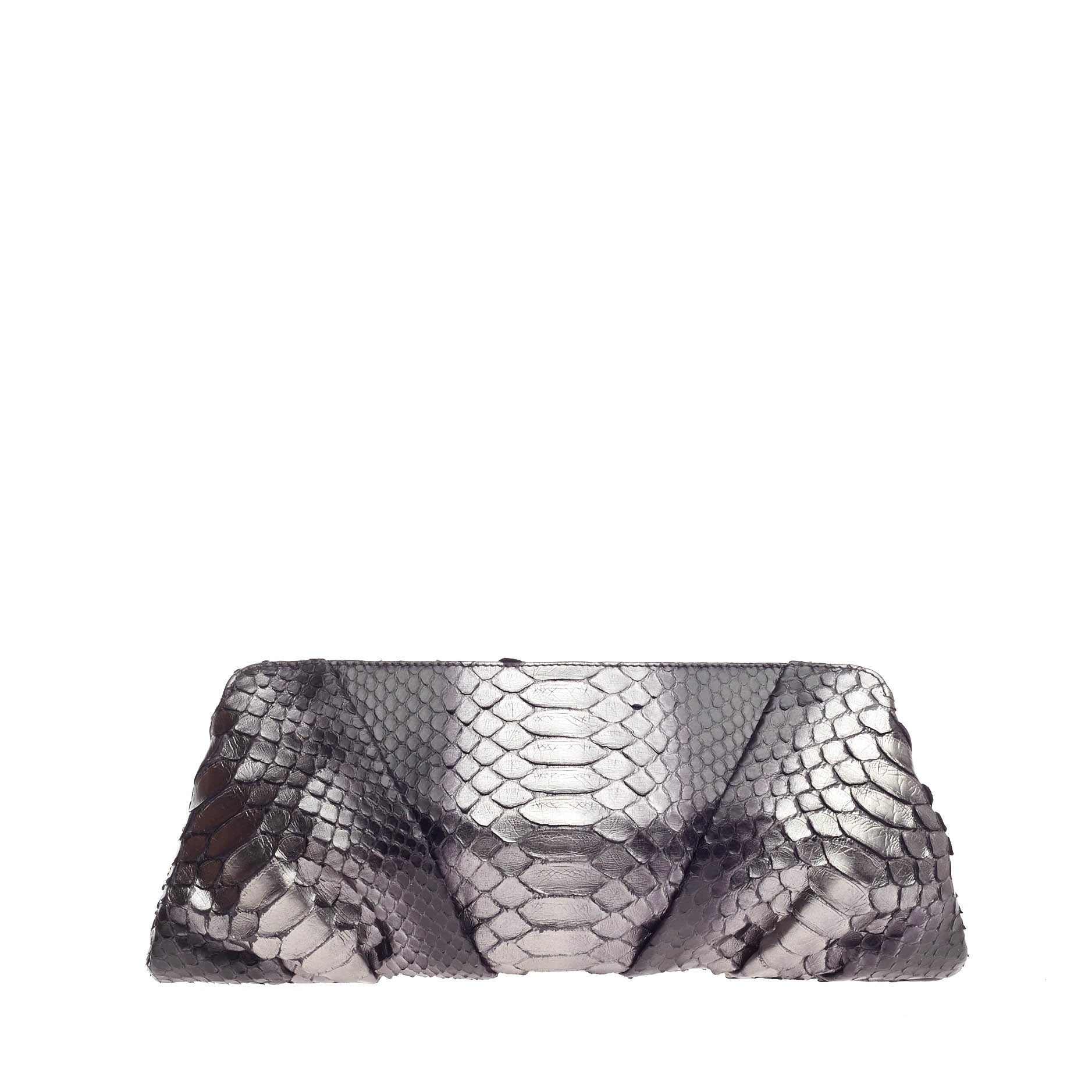 Jeweled Art Deco Clutch Python